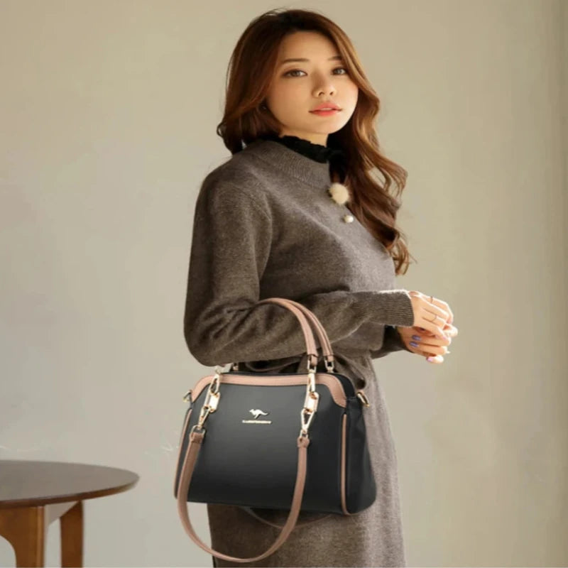 Bolsa de Couro Mulher de luxo Lécci