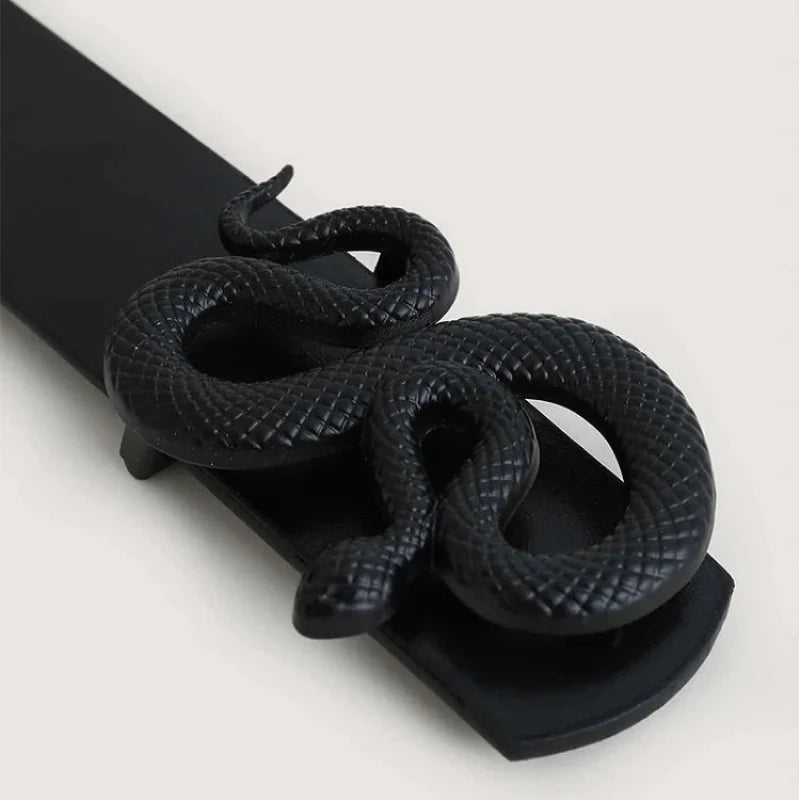 Cinto Feminino de Couro Cobra