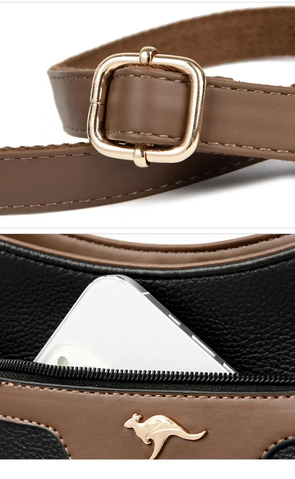 Bolsa de Couro Autêntico Heloise