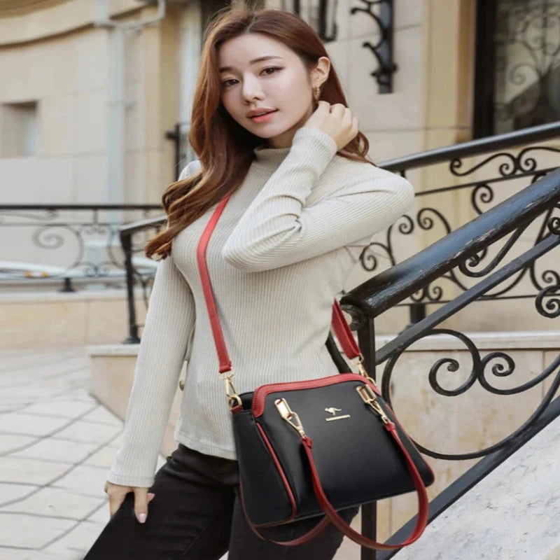 Bolsa de Couro Mulher de luxo Lécci