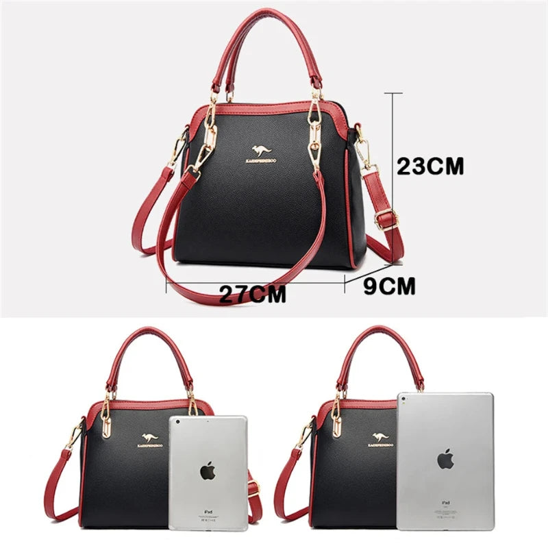 Bolsa de Couro Mulher de luxo Lécci