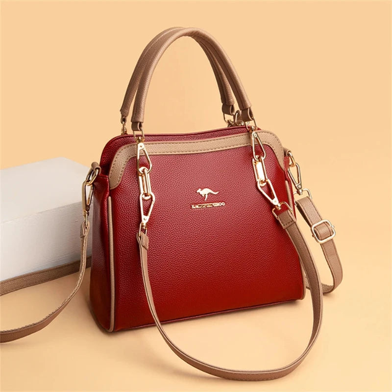 Bolsa de Couro Mulher de luxo Lécci