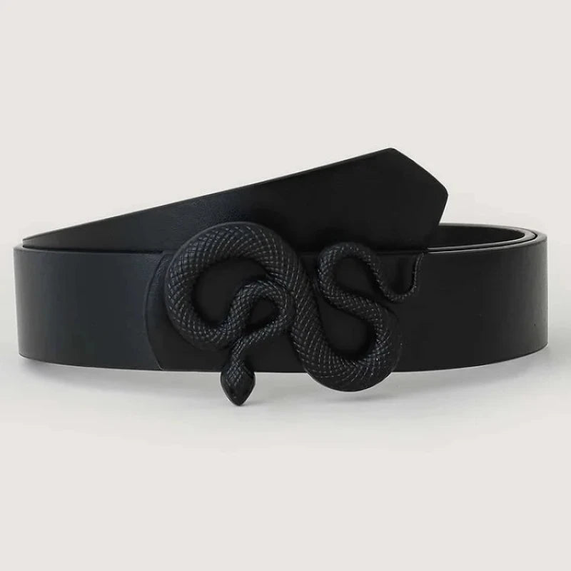 Cinto Feminino de Couro Cobra