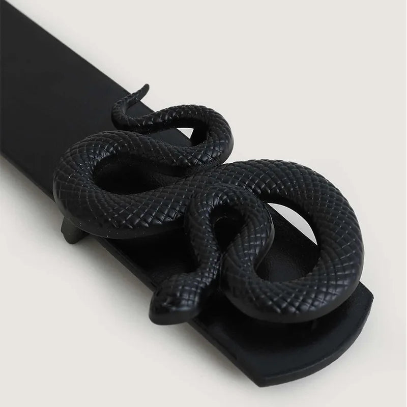 Cinto Feminino de Couro Cobra