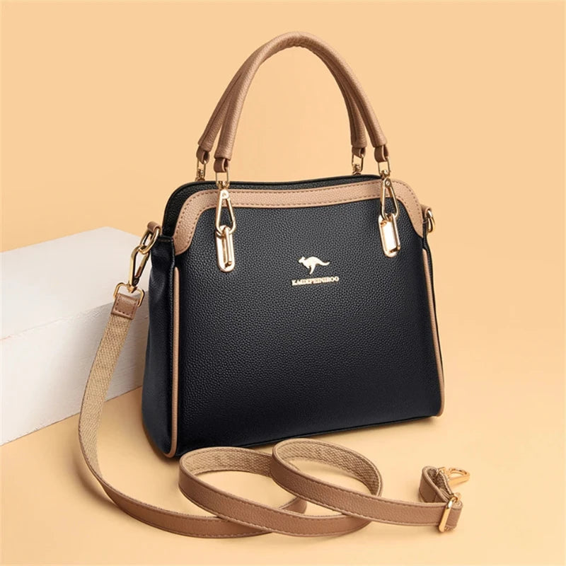 Bolsa de Couro Mulher de luxo Lécci