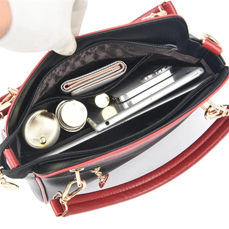 Bolsa de Couro Mulher de luxo Lécci