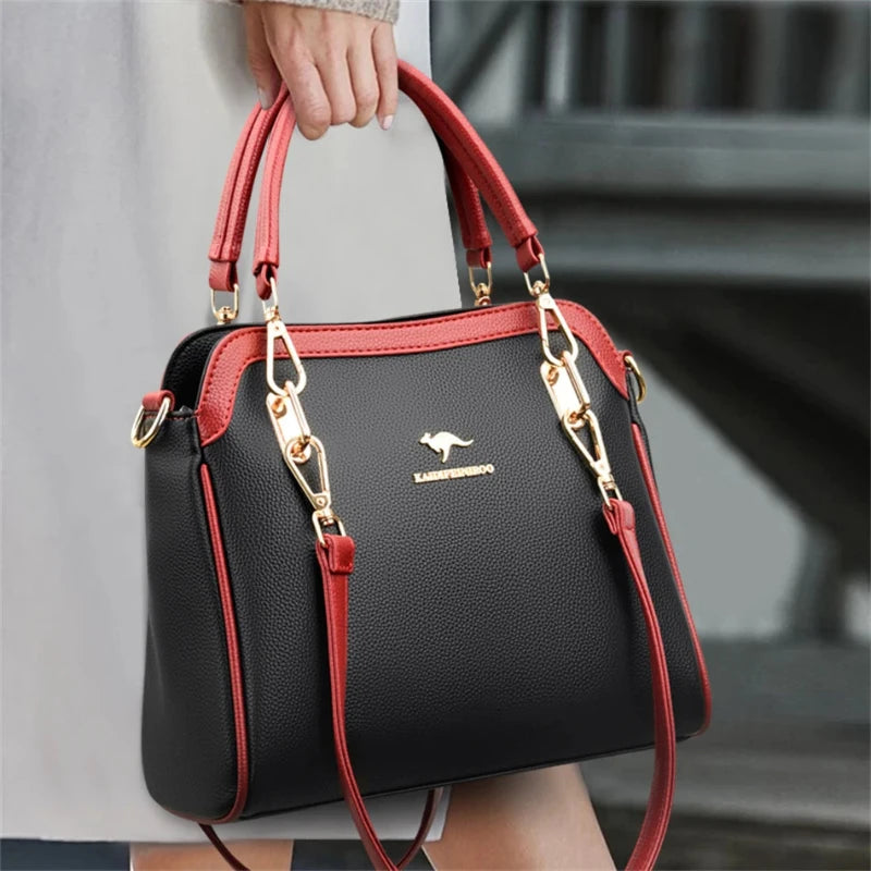 Bolsa de Couro Mulher de luxo Lécci