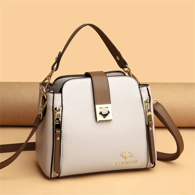 Bolsa de Couro Tendência Feminina de Luxo