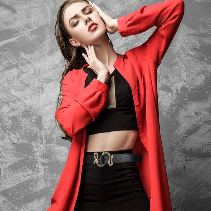 Cinto de Couro Fashion Feminino