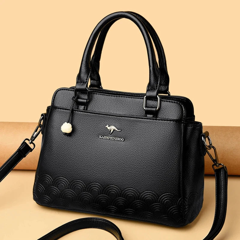 Bolsa de Couro Genuína Nathalie