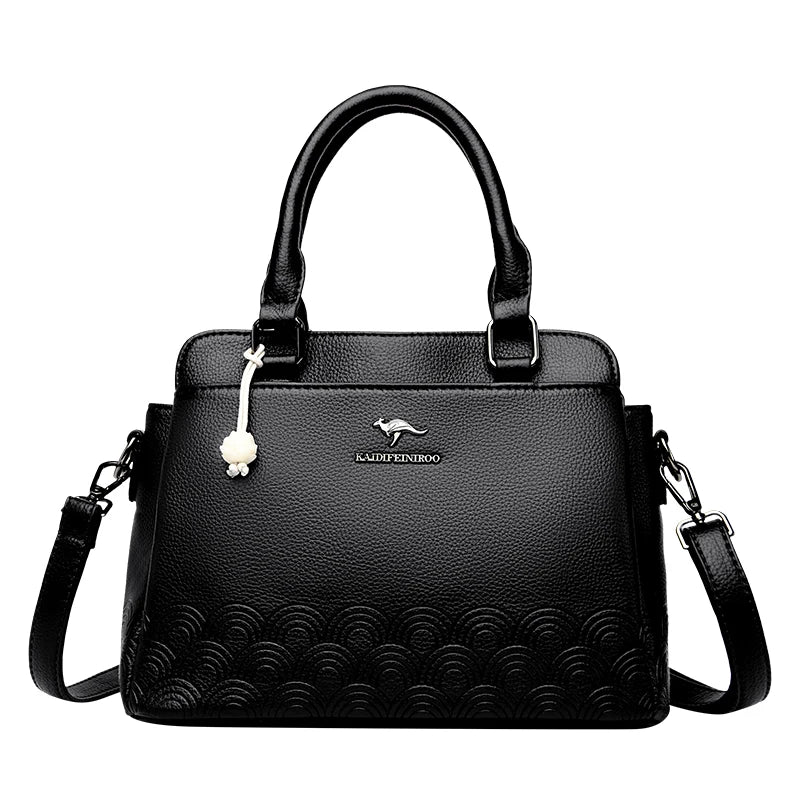 Bolsa de Couro Genuína Nathalie